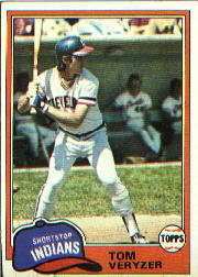 1981 Topps Baseball Cards      039      Tom Veryzer